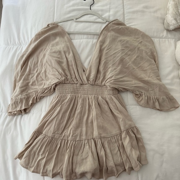 Forever 21 beige romper. - Picture 2 of 5